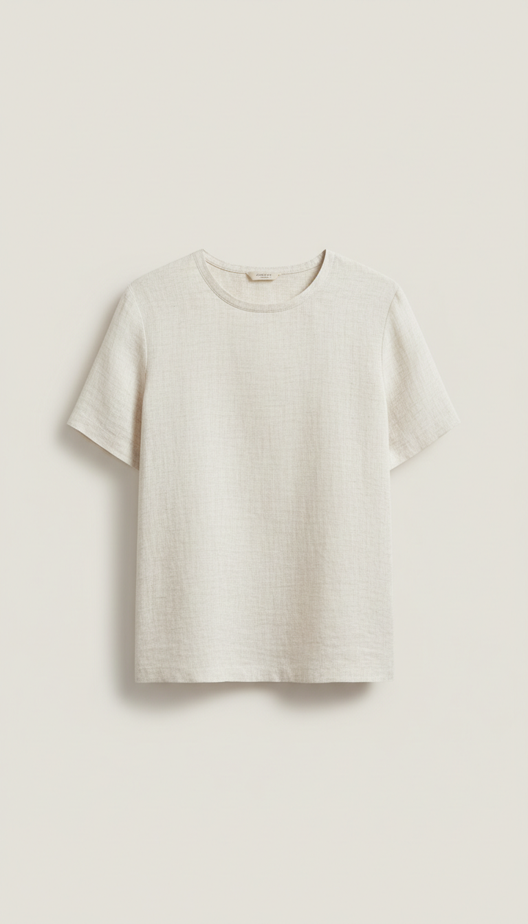 t-shirt donna in lino premium