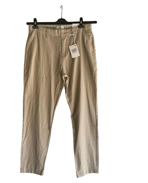 Pantaloni chino beige Riso Bruno vista frontale