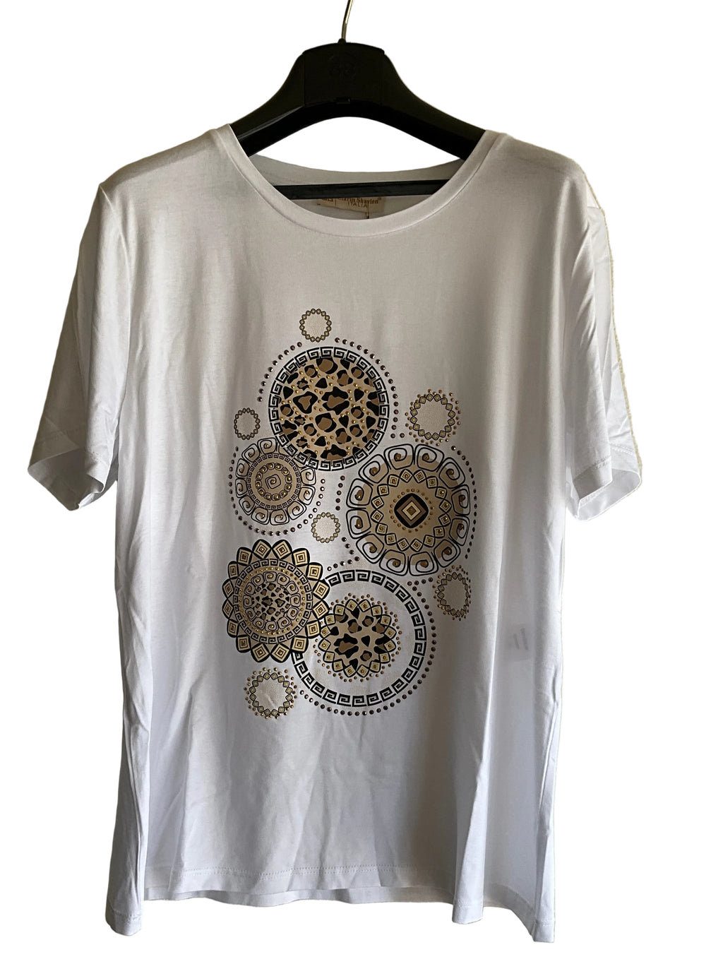 Maglia Bianca Geometrica
