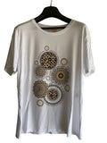 Maglia Bianca Geometrica